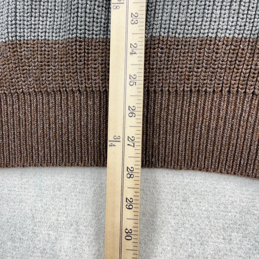 Vintage Tommy Hilfiger Sweater Men XL Heavy Knit Crewneck Grandpa 90s Colorblock